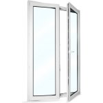 SkladOken.cz balkonové dveře dvoukřídlé se štulpem 128 x 208 cm, bílé, PRAVÉ – Sleviste.cz