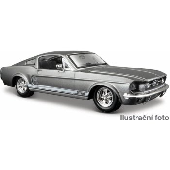 Maisto MA-31260GY Ford Mustang GT 1967 šedá metalíza 1:24