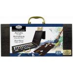ROYAL LANGNICKEL Set akrylových barev v dřevěném kufříku – Sleviste.cz