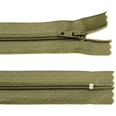 Spirálový zip no.3 nerozepínací 22cm - více barev color: 698 khaki zelená – Hledejceny.cz