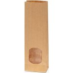 Sáček KD | KRAFT hnědý s okénkem obsah 250g ( 80 + 50 x 250 mm ) – Sleviste.cz