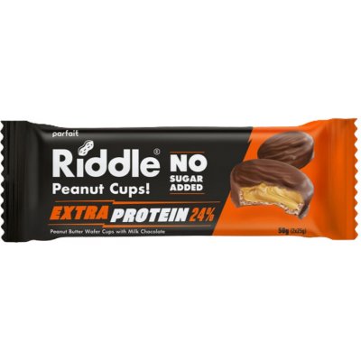 Riddle košíčky Extra Protein 24% "No sugar" 50 g – Zbozi.Blesk.cz
