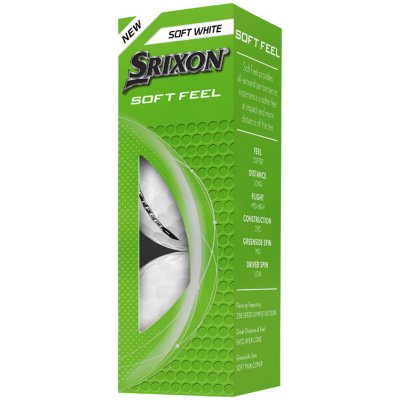 Srixon Soft Feel 25 2-plášťový bílé 3 ks – Hledejceny.cz