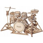 Robotime Rolife 3D dřevěné puzzle Souprava bicích nástrojů 246 ks – Zboží Dáma