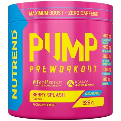 Nutrend PUMP Berry splash 225g – Zboží Dáma