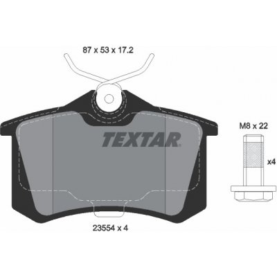 TEXTAR Brzdové desky 2355402 – Zboží Mobilmania