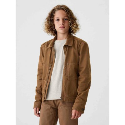 GAP 523208-00 dětská džínová bunda Carpenter hnědá – Sleviste.cz