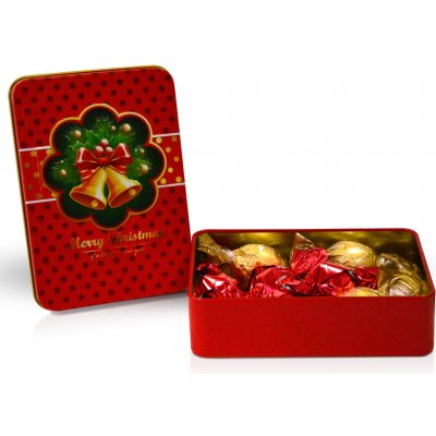 Selllot Čokoládové pralinky s kakaovou a oříškovou náplní Merry Christmas 110 g – Zboží Dáma