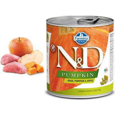N&D Pumpkin Dog Adult Boar & Apple 2 x 285 g – Zboží Mobilmania