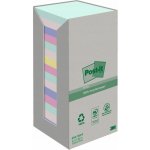 Samolepící bloček "Nature", mix pastelových barev, 76 x 76 mm, 16 x 100 listů, recyklovaný – Hledejceny.cz