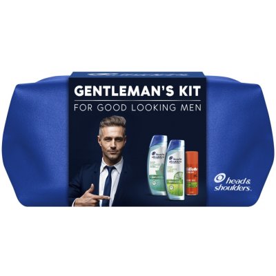 Head & Shoulders Deep Cleanse šampon 2 x 300 ml + gel na holení Gillette Fusion 75 ml dárková sada – Zboží Mobilmania