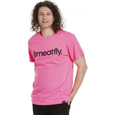 Meatfly pánské tričko MF Logo Neon Pink – Zboží Dáma Meatfly pánské tričko MF Logo Neon Pink – Zboží Dáma