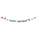 PartyDeco Banner Happy Birthday Dino 3 m – Zboží Dáma