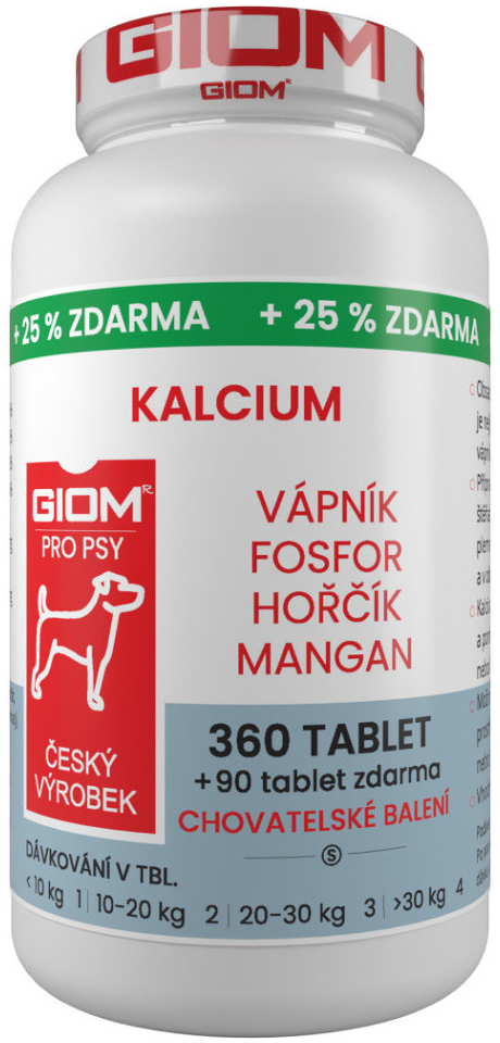 Giom pes Kalcium 360 tbl