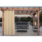 MyBestHome Venkovní zahradní závěs s kroužky MONTANA 155x220 cm světle béžová – Zboží Dáma