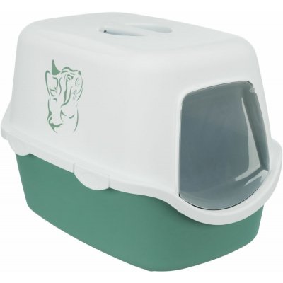 Trixie WC VICO kryté s dvířky s potiskem bez filtru 56 x 40 x 40 cm – Zboží Mobilmania