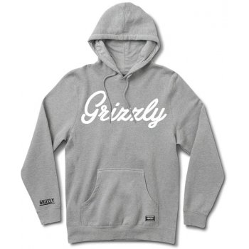 GRIZZLY mikina Script Logo Hoody Htwh