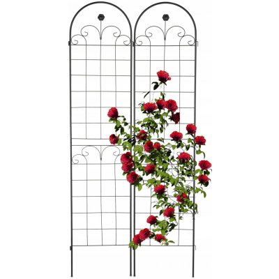 Kovová pergola Relaxdays s mřížkou, 220 cm – Hledejceny.cz