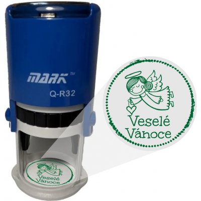 Mark Samonamáčecí razítko Veselé Vánoce 022 oranžová 32mm – Sleviste.cz