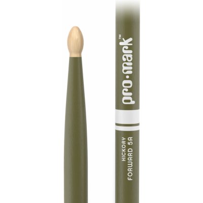 ProMark Classic Forward 5A Painted Green Hickory Drumstick Oval Wood Tip