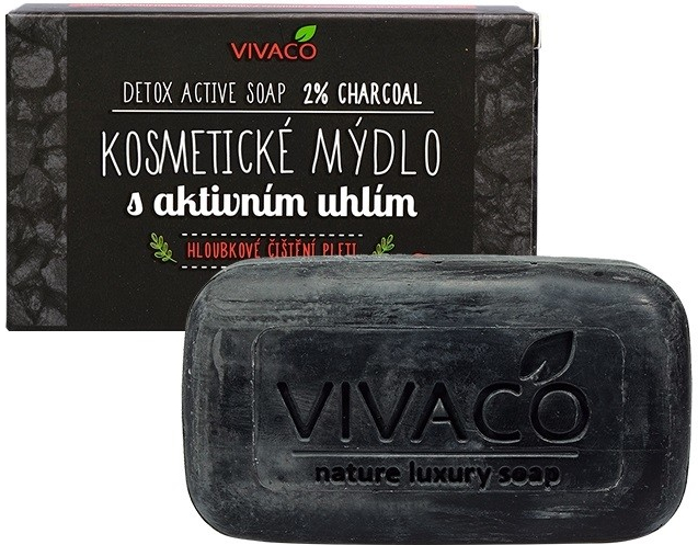 Vivaco přírodní mýdlo s aktivním uhlím 100 g od 92 Kč - Heureka.cz