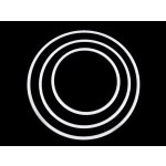 Prima-obchod Plastový kruh sada 3 ks bílá – Zbozi.Blesk.cz