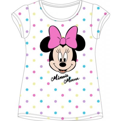 E PLUS M Dívčí triko MINNIE 5202B698 bílépuntíkykrátký rukáv – Hledejceny.cz