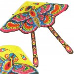 KIK KX9672_1 Drak velký 90cm motýl růžový – Hledejceny.cz