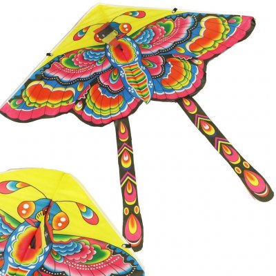 KIK KX9672_1 Drak velký 90cm motýl růžový – Hledejceny.cz