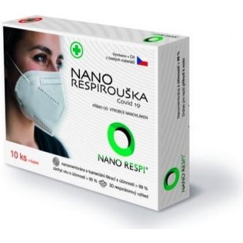 Nano Respi nano rouška RR bílá M 10 ks