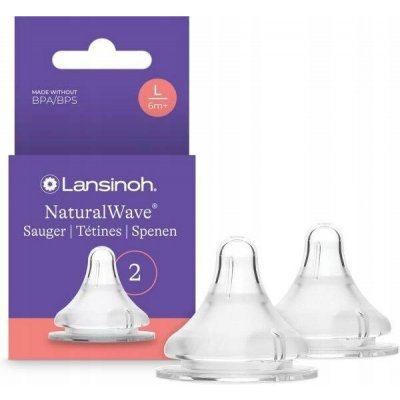 Lansinoh savička NaturalWave rychlý průtok 2 ks transparentní – Sleviste.cz