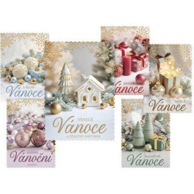 MFP Vánoční pohlednice - 183 E - UV - glitr - 1240896 – Hledejceny.cz