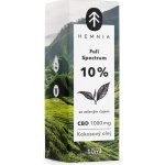 Hemnia Full Spectrum CBD Kokosový olej 10% 1000 mg 10 ml s příchutí zeleného čaje – Hledejceny.cz