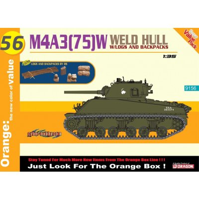 Dragon Model Kit M4A3 75 W Welded Hull tank 9156 1:35 – Zboží Mobilmania