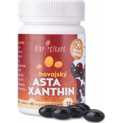 Díky přírodě Havajský astaxanthin Vegan 12 mg, 60 kapslí – Hledejceny.cz