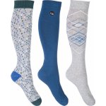 HKM Podkolenky jezdecké Florida 3 páry grey deep blue – Sleviste.cz