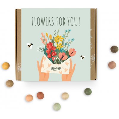 Blossombs Semínkové bomby - Dárkový box Kytice (9 ks) – Zboží Dáma