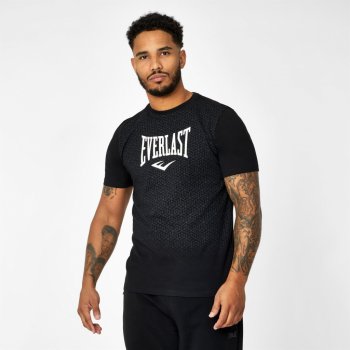 Everlast Geo Print T Shirt Mens black