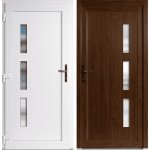 OknaDvereNaMiru.cz Vchodové plastové dveře Julie zlatý dub / bílá levé otevírání dovnitř 110 x 210 cm – Zboží Mobilmania