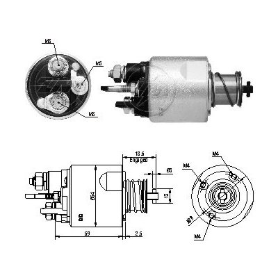Spínač startéru Valeo D7E27, 594610 – Hledejceny.cz