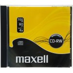 Maxell CD-RW 700MB 4x, jewel, 1ks (624860) – Zboží Živě