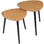 Homestyling KO-MB4000120 trojúhelníková sada černá přírodní 2 ks – Zboží Dáma