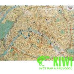 Michelin nástěnná mapa Paris 1:10 t. 100x133 cm lamino – Zboží Dáma