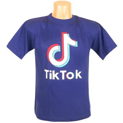 dětské tričko TikTok tmavě modrá – Zboží Dáma