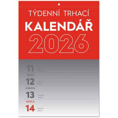nástěnný Trhací týdenní A5 2026 – Zboží Dáma
