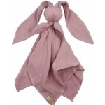 Baby in World Hug Me Bunny mušelínový mazlík plenka s oušky 65 x 60 cm starorůžová – Zboží Mobilmania