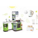 SMOBY 311102-4 zelená kuchyňka CookMaster Verte s ľadom zvukmi a set kuchynských spotrebičov