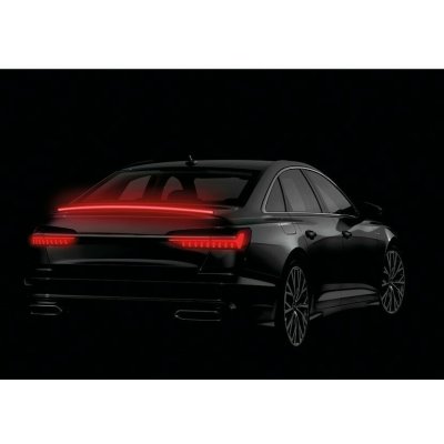 Karbonový samolepicí spoiler s integrovaným červeným LED světlem 12V/120 cm – Hledejceny.cz