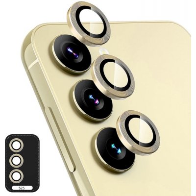 ENKAY 100755 ALU sklo pro fotoaparát Samsung Galaxy S25 5G Gold – Zboží Živě