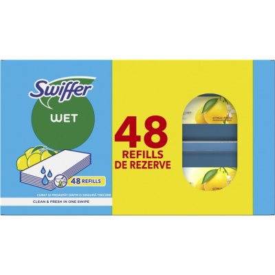 Swiffer Vlhčené utěrky na podlahu Citrus Fresh 48 ks – Zboží Dáma